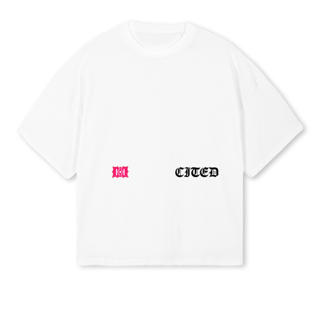 CITD SZN White Oversized Boxy Tee.