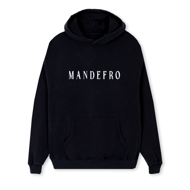 LISA  Black Regular Hoodie.