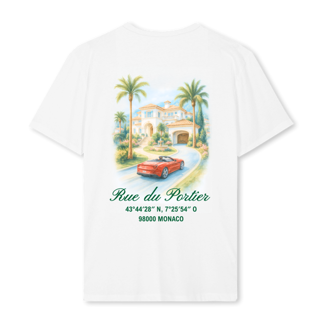 MONACORESIDENCE White Regular Tee.