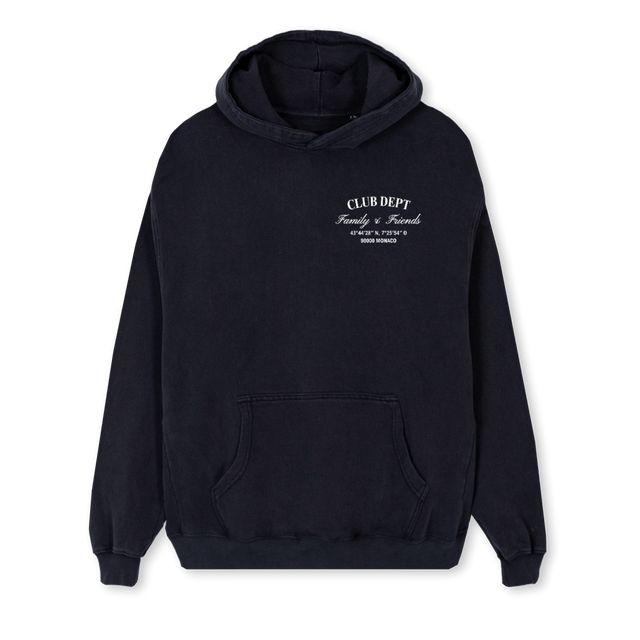 FAMILYNFRIENDSHOODIE Vintage Black Regular Hoodie.