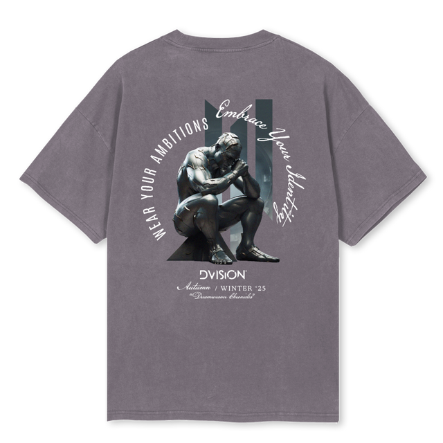 THINKERPIGMENTG Pigment Grey Oversized Tee.