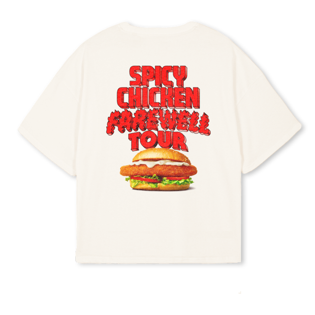 FAREWELL BURGER TSH Vintage White Oversized Boxy Tee.