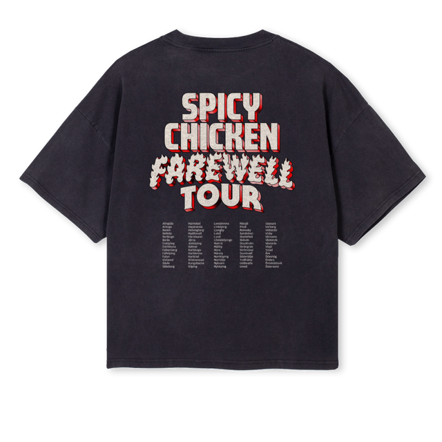 SVART TSH Vintage Black Oversized Boxy Tee.