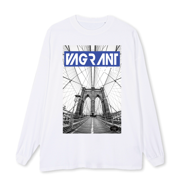 BLUEBRIDGE White Oversized LS Tee.