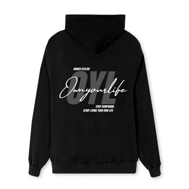 VEST SCSL Black Regular Zipped Hoodie.