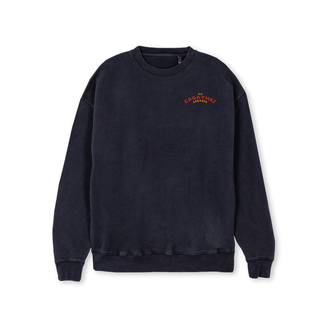 CASATHAIM Vintage Black Regular Crewneck Sweater.