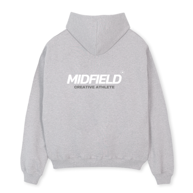 GREYMIDF Light Grey Marl Oversized Hoodie.