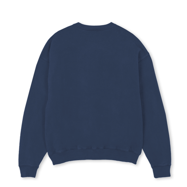 JNB UNI NAV Navy Blue Oversized Crewneck Sweater.