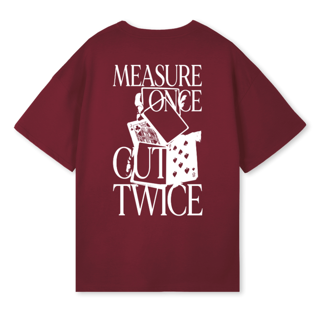 MOCTTWO Burgundy Oversized Tee.