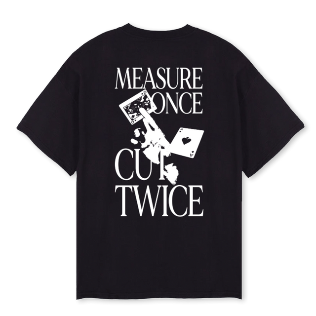 MOCTTHREE Black Oversized Tee.