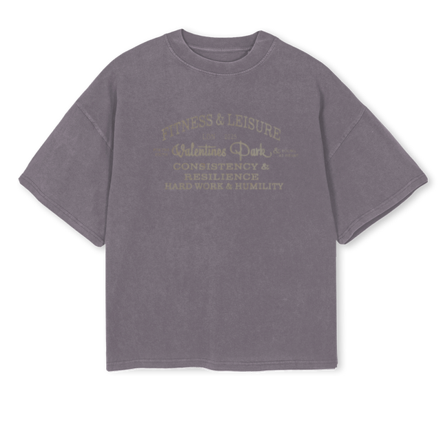 VPARKORDER Pigment Grey Oversized Boxy Tee.
