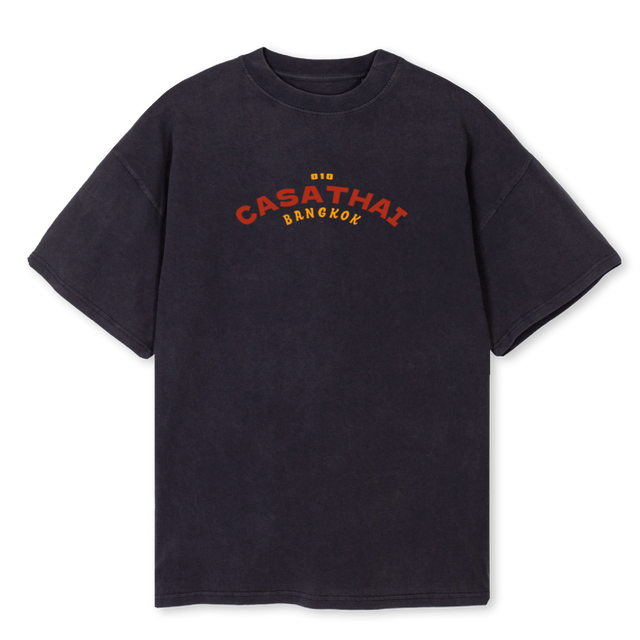 CASA SHIR Vintage Black Oversized Tee.