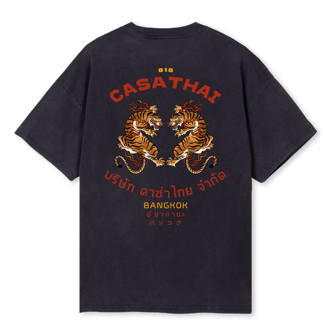 CASA SHIR Vintage Black Oversized Tee.
