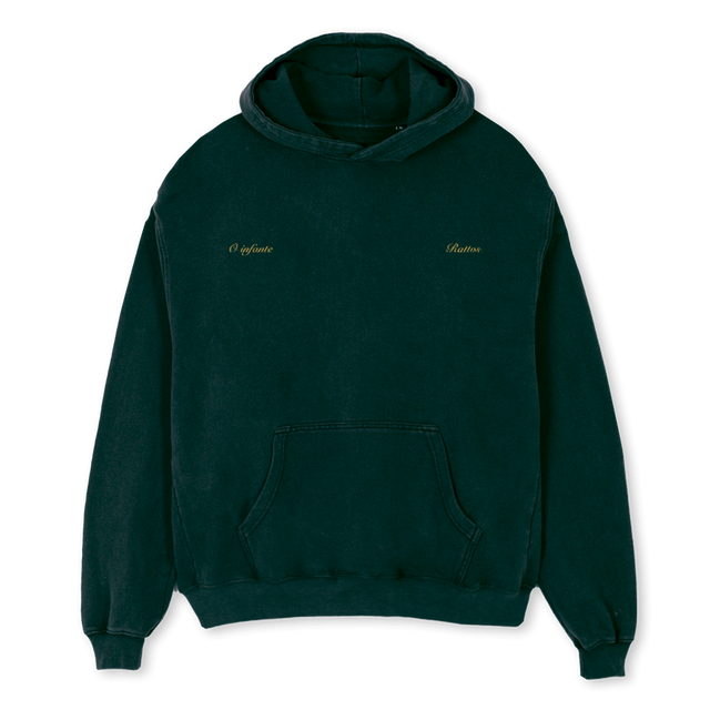 INFANTE  Wild Green Oversized Hoodie.