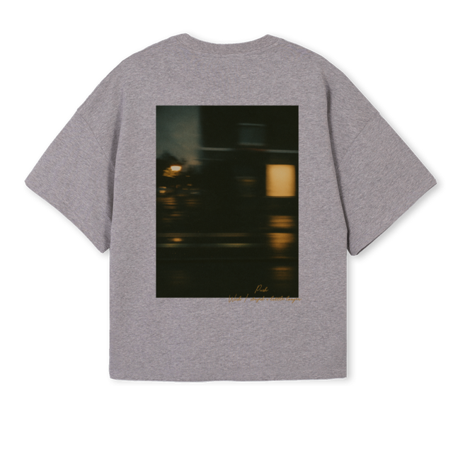 WISHH Grey Marl Oversized Boxy Tee.