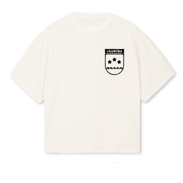 JNBCRESTWHITE Vintage White Oversized Boxy Tee.