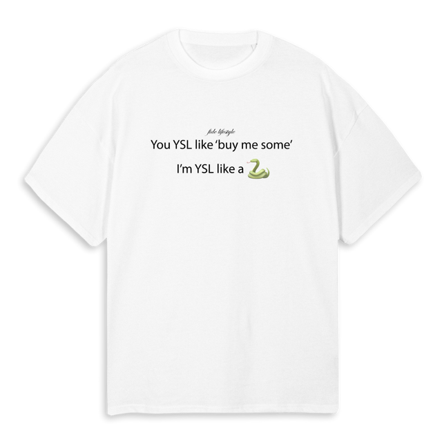 SNK White Oversized Tee.