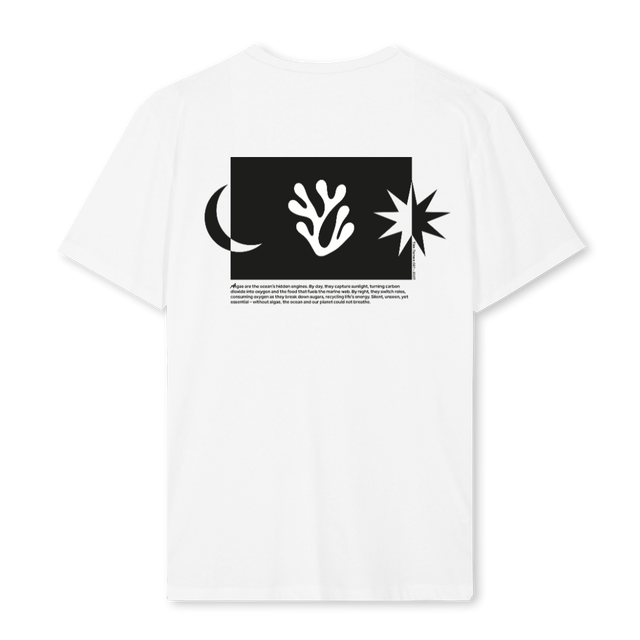 DAYNIGHT White Regular Tee.