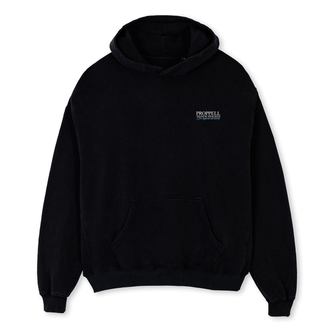 GOD OF SKIES  Black Oversized Hoodie.