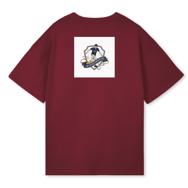 VERSIUNEA UNU Burgundy Oversized Tee.