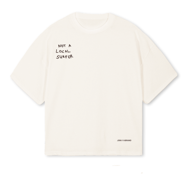 NOTALOSURFERVINWHITE Vintage White Oversized Boxy Tee.