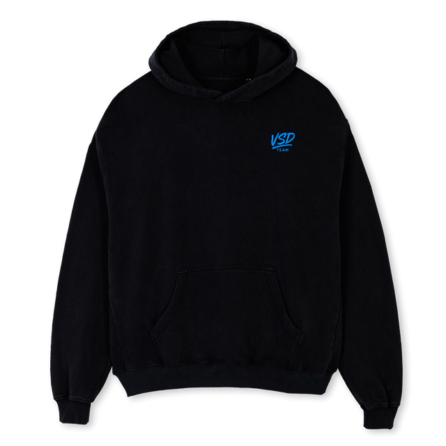 VSD Black Oversized Hoodie.