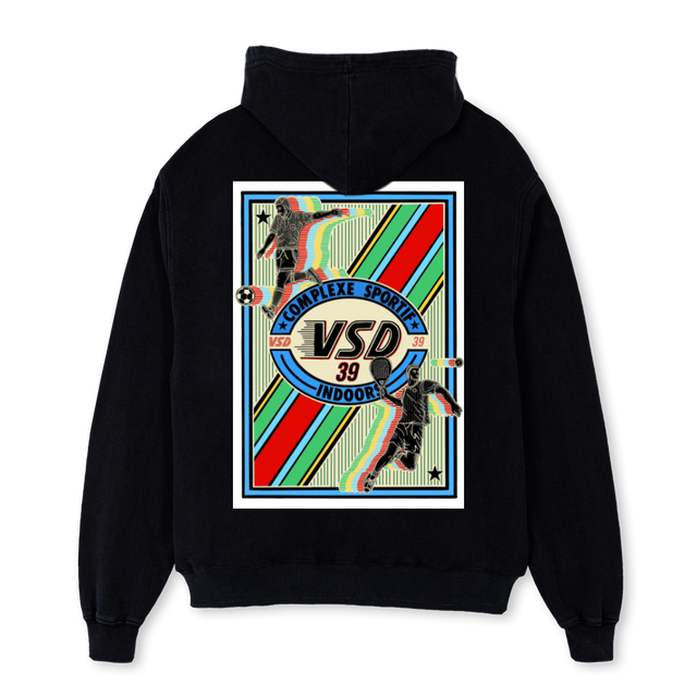 VSD Black Oversized Hoodie.