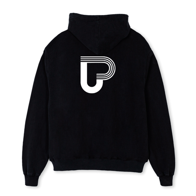 PACE ANDPURPOSEPRINT Black Oversized Hoodie.