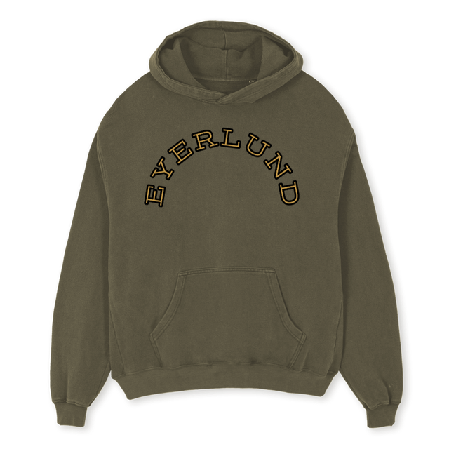 EYERLUND Vintage Olive Oversized Hoodie.