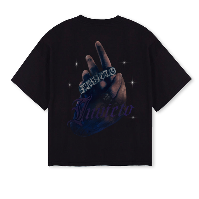 STARSSS Black Oversized Boxy Tee.