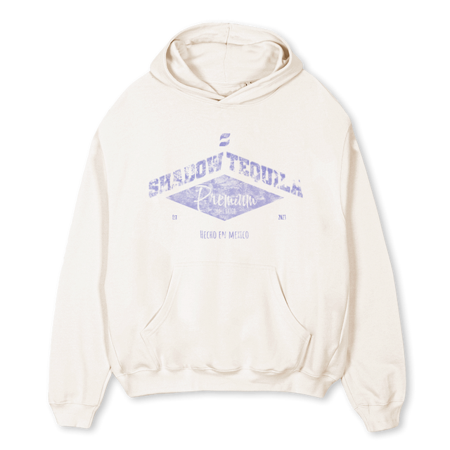 HECHO Vintage White Oversized Hoodie.