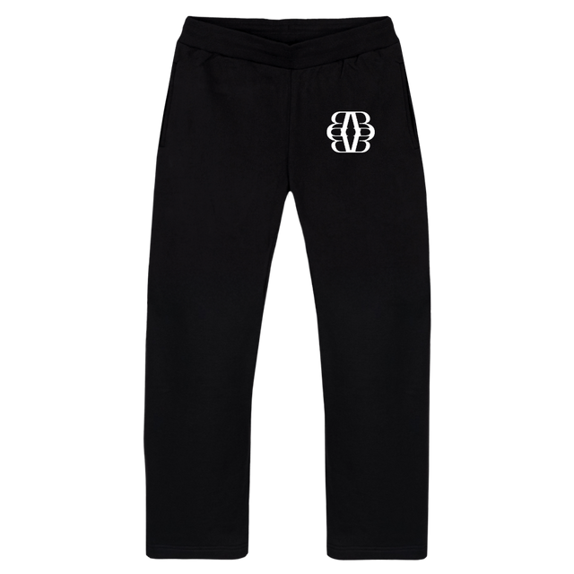 BBBNEW Black Straight-Leg Relaxed Sweatpants.