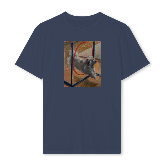 CHARLES XXL Navy Blue Regular Tee.
