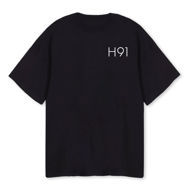 JOHNG Black Oversized Tee.