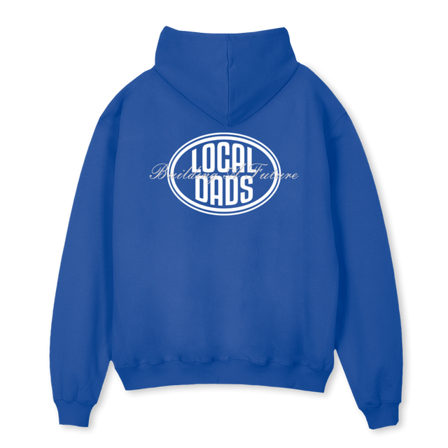 LOCALDADS GARMENT Cobalt Blue Oversized Hoodie.
