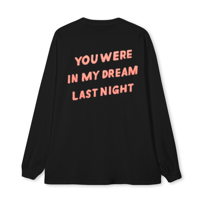 BACKSIDEDREAM Black Oversized LS Tee.