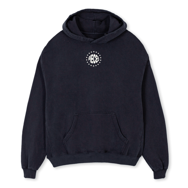 OVERSIZEDVINTAGEBLAC Vintage Black Oversized Hoodie.