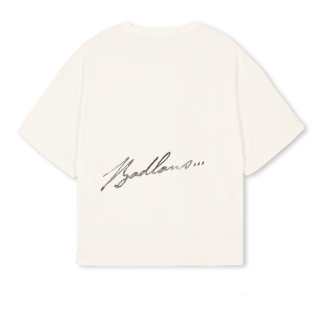 HEROFFWHITE Vintage White Oversized Boxy Tee.