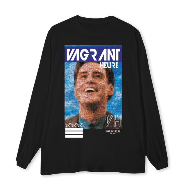 THEVAGRANTSHOW Black Oversized LS Tee.