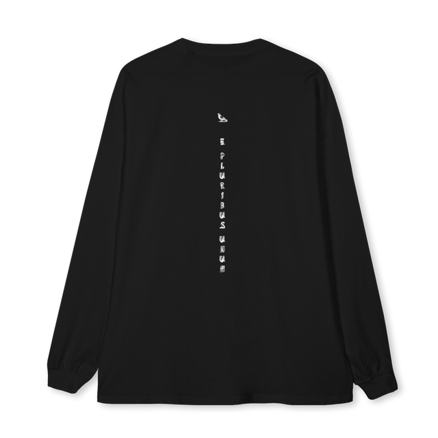 THEVAGRANTSHOW Black Oversized LS Tee.