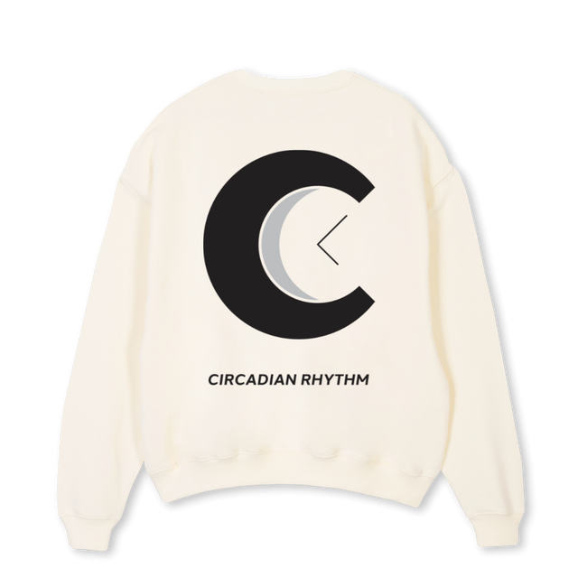 SMLBCC Cream Oversized Crewneck Sweater.