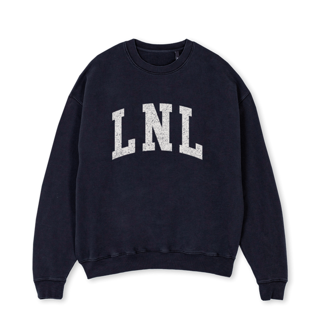 LNLBLACK Vintage Black Oversized Crewneck Sweater.