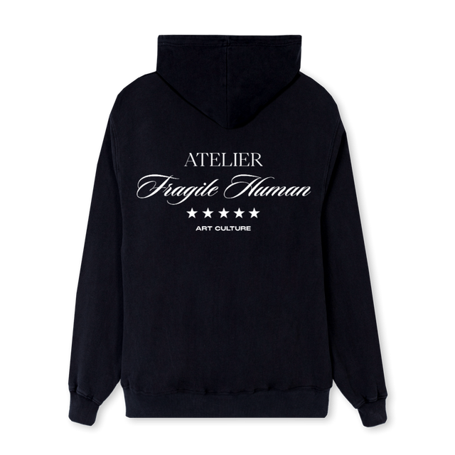 ATEL FRA HD Black Regular Hoodie.