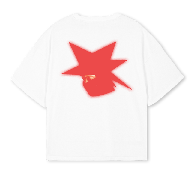 TWENTYFIVE White Oversized Boxy Tee.