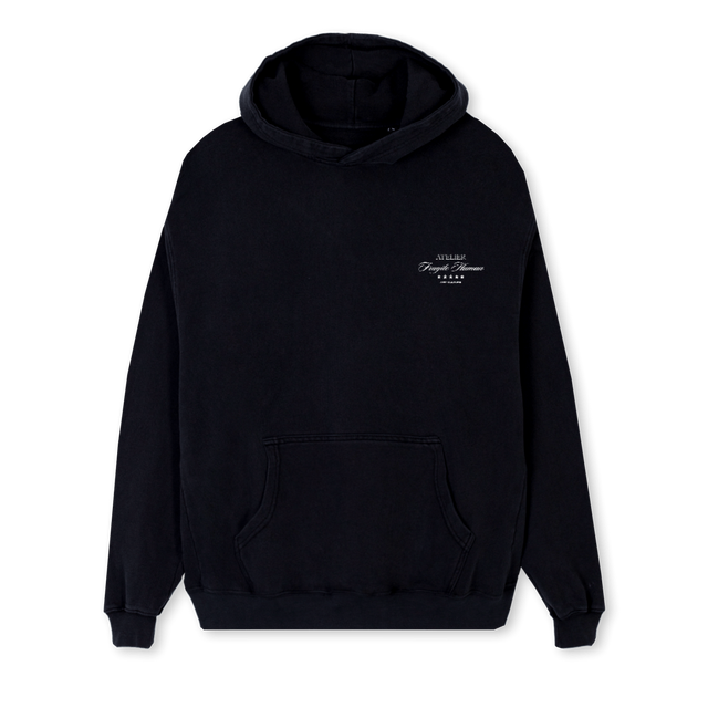 ATEL DUOMO HD Black Regular Hoodie.