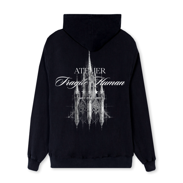 ATEL DUOMO HD Black Regular Hoodie.