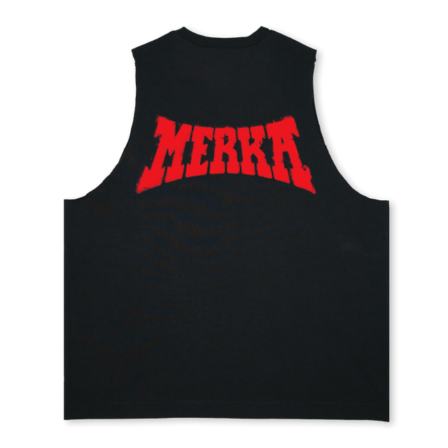 MRK VEST Deep Black Oversized Vest.