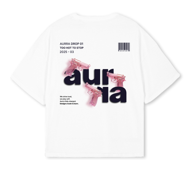 SOFTANDTRIGGER White Oversized Boxy Tee.