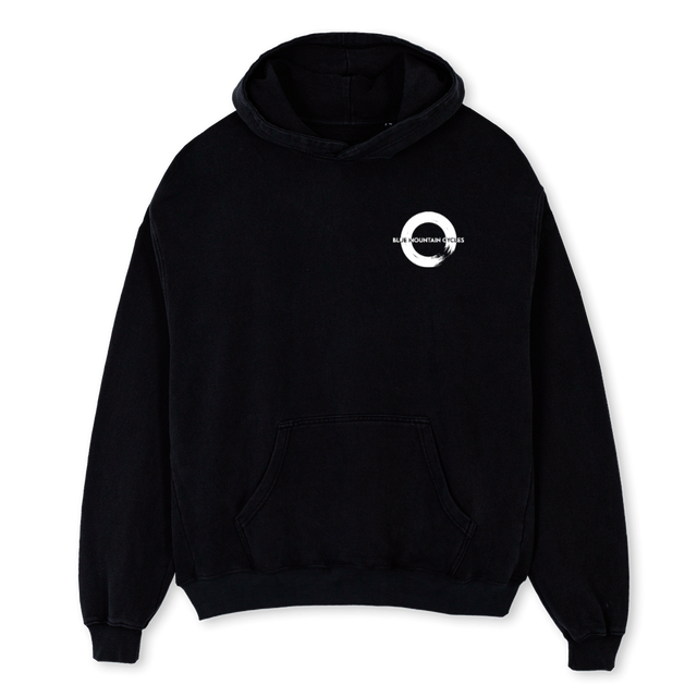 XONUMBERONE Black Oversized Hoodie.