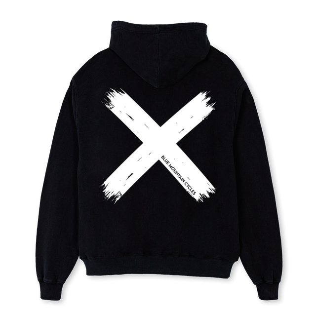 XONUMBERONE Black Oversized Hoodie.